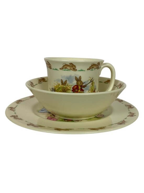 Royal Doulton Other - Royal Doulton Bunnykins Childrens Bone China Dinnerware Set Bowl Plate Mug 1988